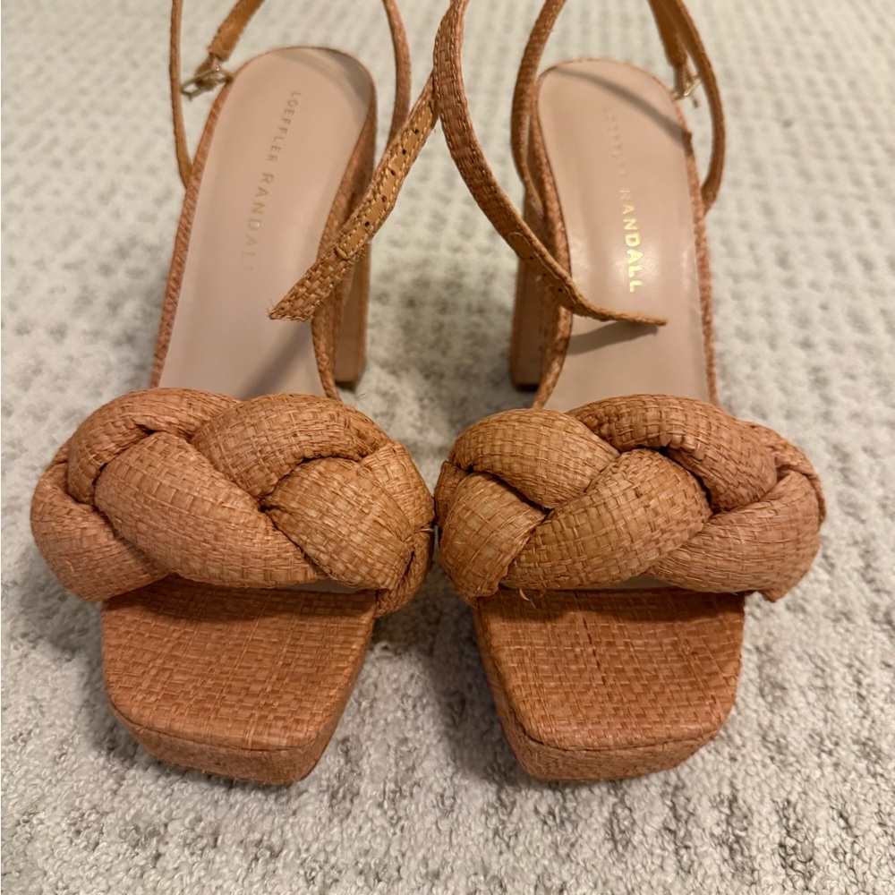 Loeffler Randall Women's Brown Braided Sandals